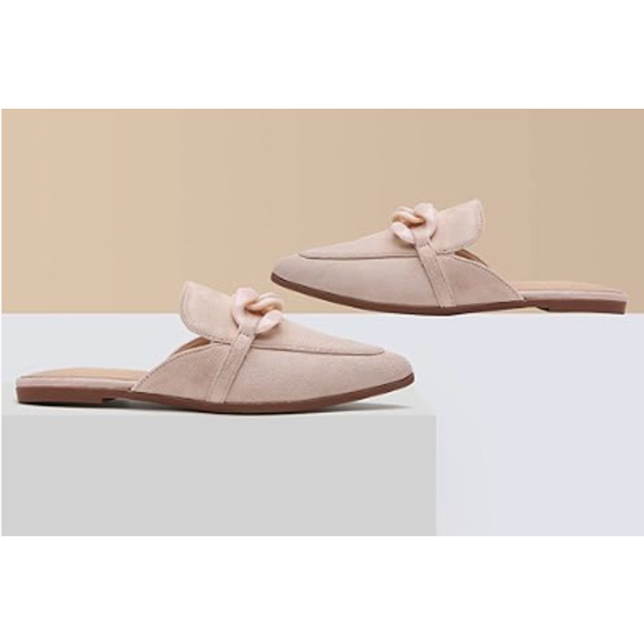 "EasySmile Metal Chain Decor Flat Mules ,Size 10 " - Picture 3 of 3